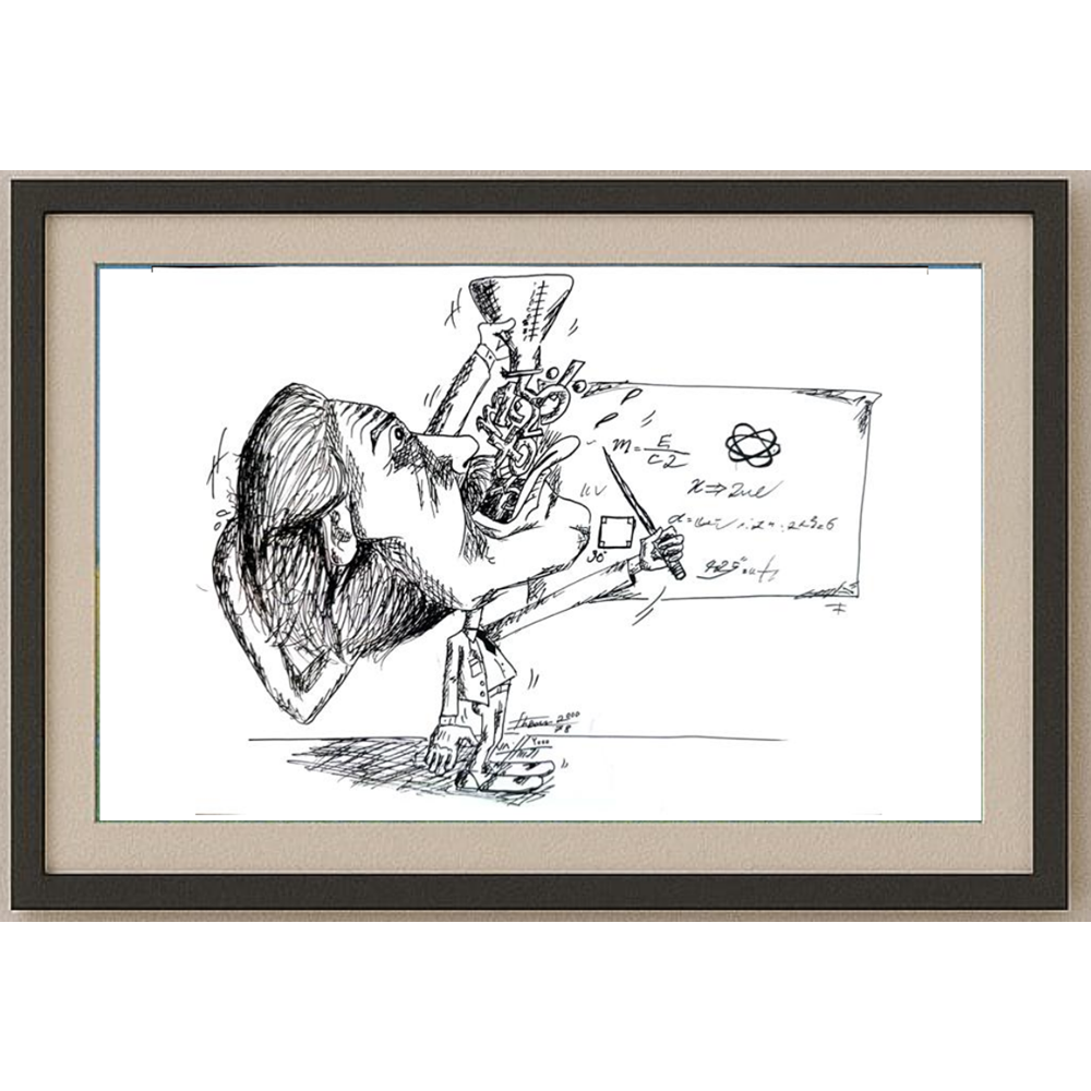 Ehsan Tasviehchi 29x21cm Orijinal Karikatür BOD01242
