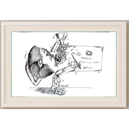 Ehsan Tasviehchi 29x21cm Orijinal Karikatür BOD01242