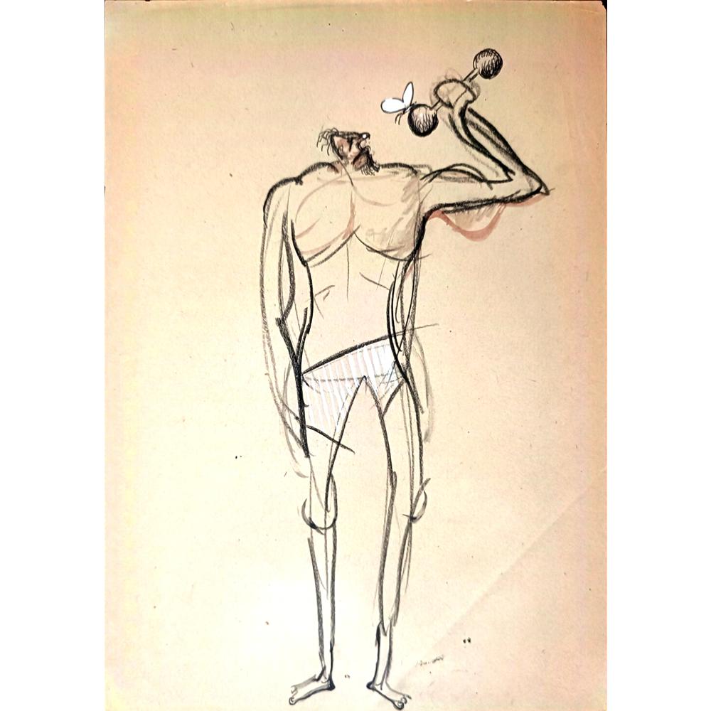 Mohsen Divandari 29x21cm Orijinal Karikatür BOD01245