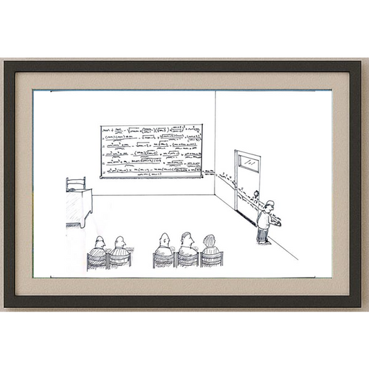 Omid Golshan 29x21cm Orijinal Karikatür BOD01246