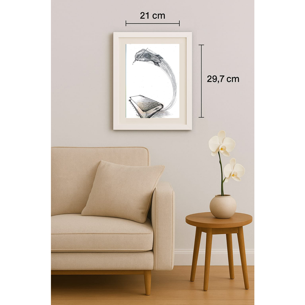 Ali Divandari 29x21cm Orijinal Karikatür BOD01249