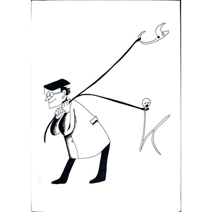 Leila Mir Keshvari 29x21cm Orijinal Karikatür BOD01252