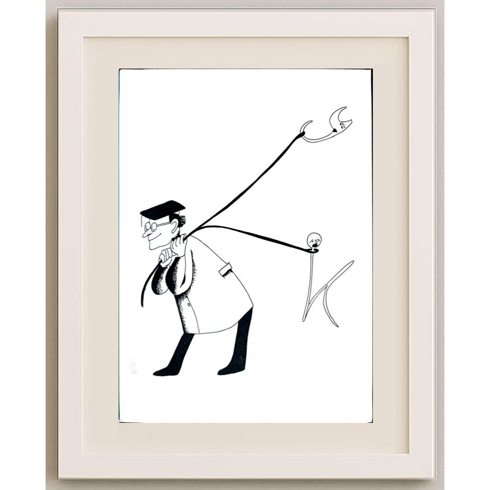Leila Mir Keshvari 29x21cm Orijinal Karikatür BOD01252