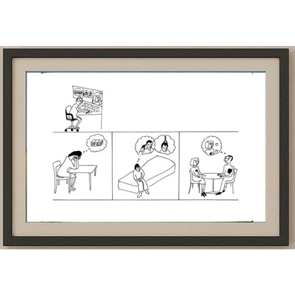 Leila Mir Keshvari 29x21cm Orijinal Karikatür BOD01253