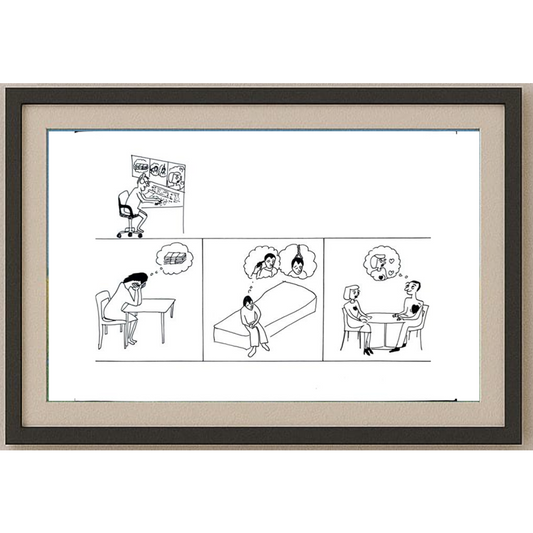 Leila Mir Keshvari 29x21cm Orijinal Karikatür BOD01253