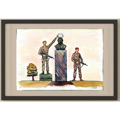Ilian Savkov 43x30cm Orijinal Karikatür BOD01254