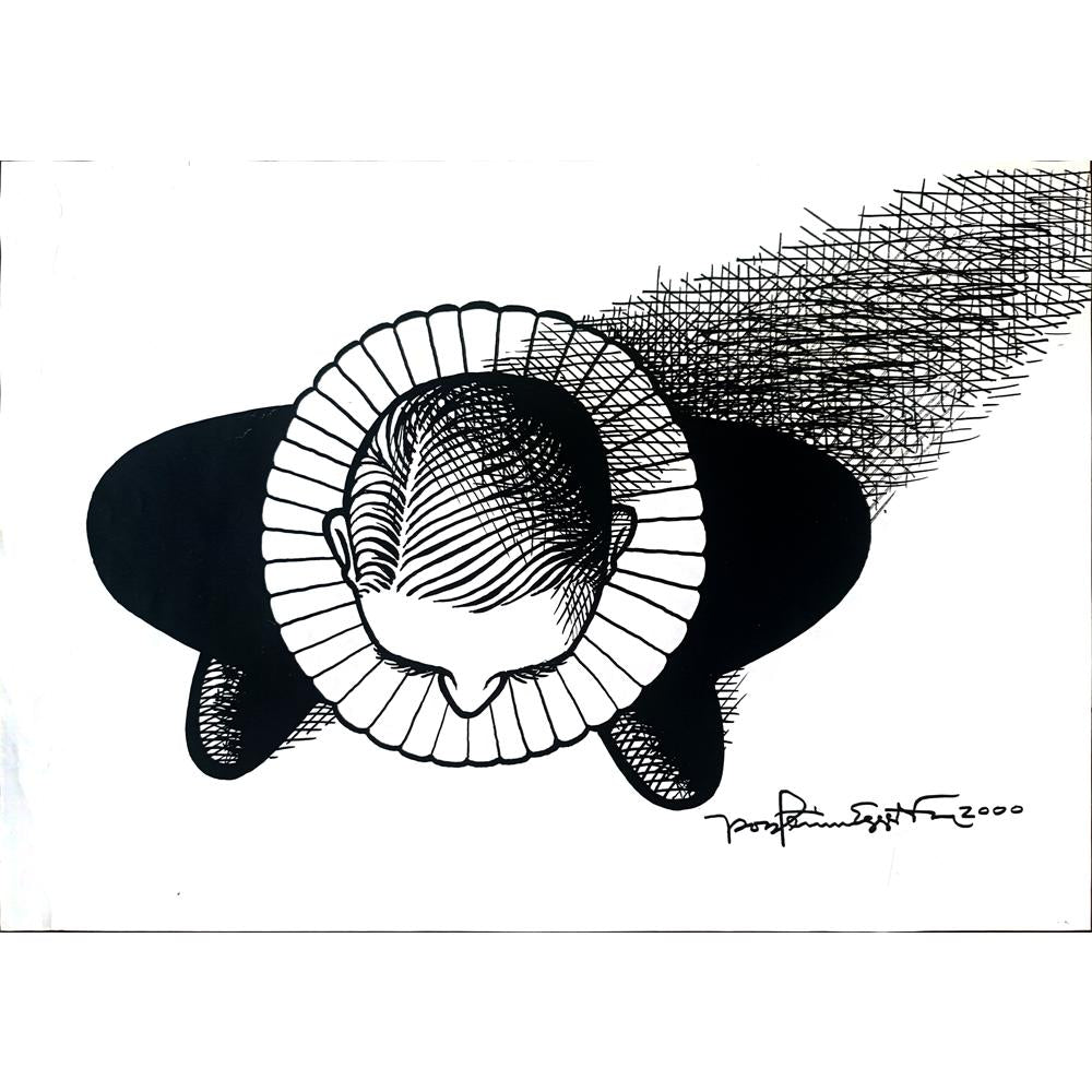 Porfarin Eggerson 43x30cm Orijinal Karikatür BOD01255