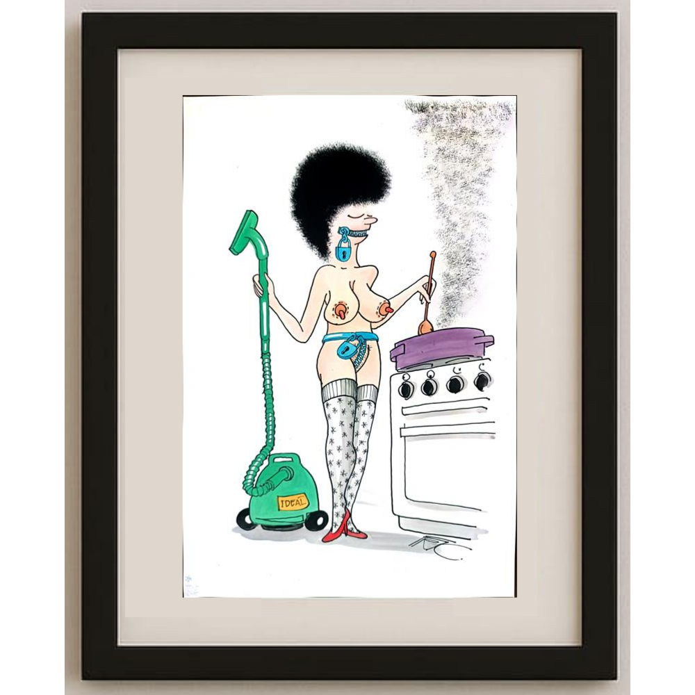 Frantisek Kratochvil 43x30cm Orijinal Karikatür BOD01259