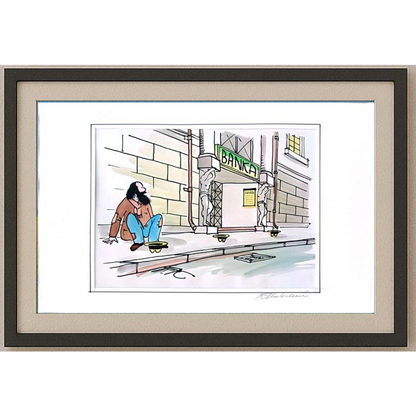 Frantisek Kratochvil 29x21cm Orijinal Karikatür BOD01260