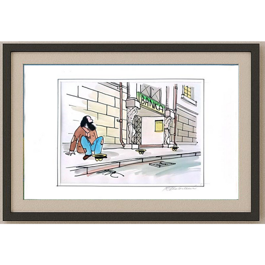 Frantisek Kratochvil 29x21cm Orijinal Karikatür BOD01260