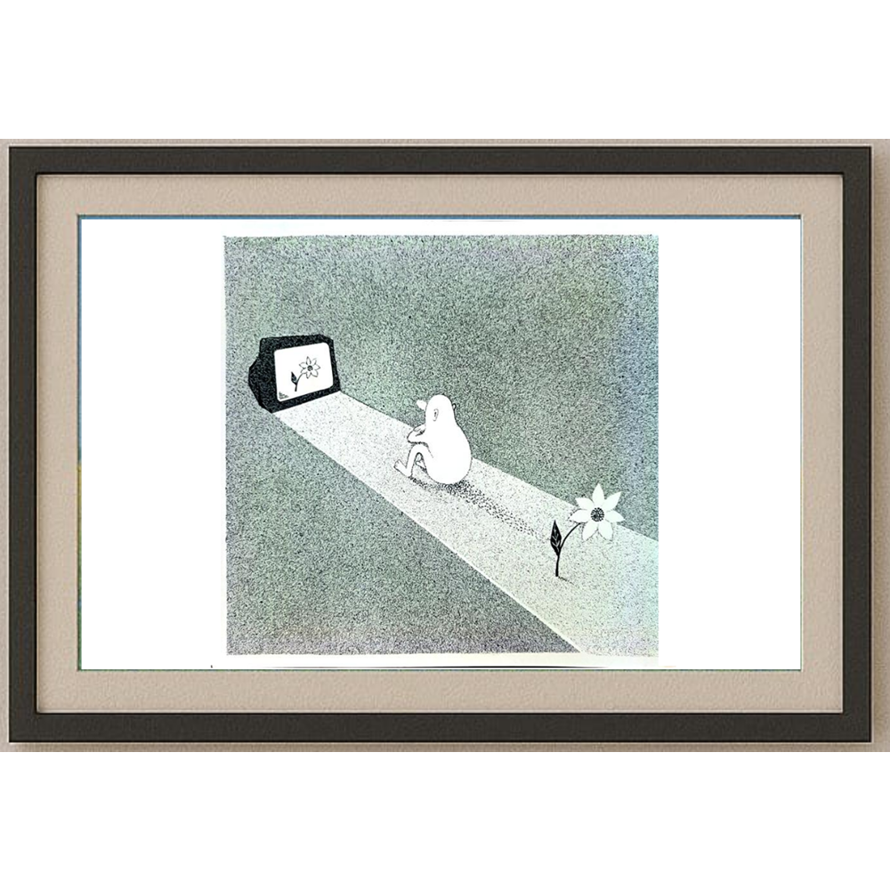 Zdravko Beshendgiev 35x35cm Orijinal Karikatür BOD01265