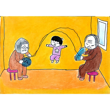 Jiahao Liu 29x21cm Orijinal Karikatür BOD01266
