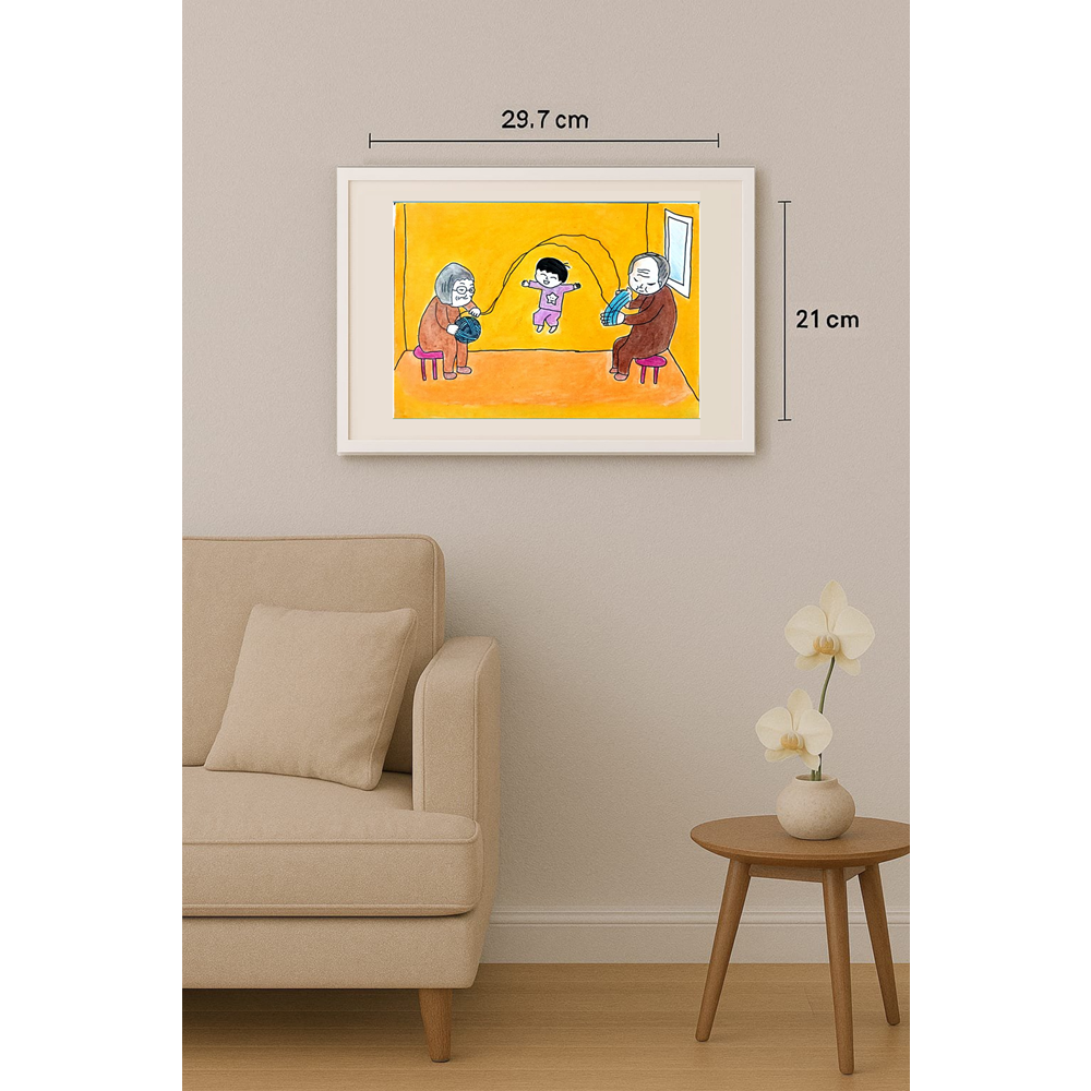 Jiahao Liu 29x21cm Orijinal Karikatür BOD01266