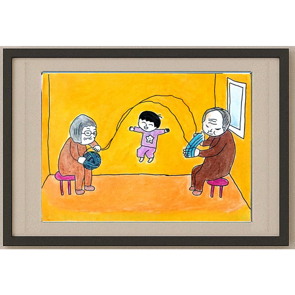 Jiahao Liu 29x21cm Orijinal Karikatür BOD01266