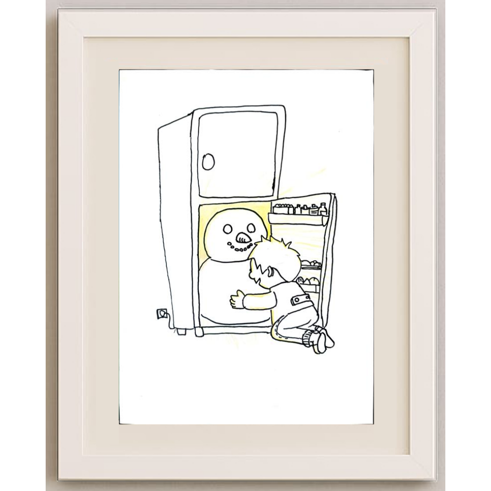Liu Bowen 29x21cm Orijinal Karikatür BOD01272