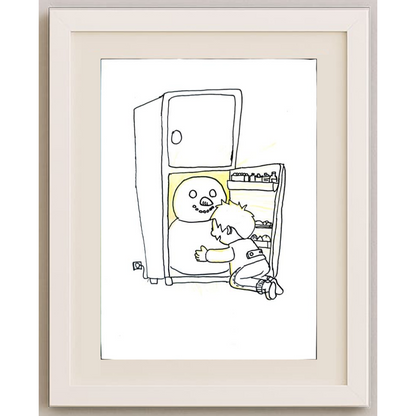 Liu Bowen 29x21cm Orijinal Karikatür BOD01272