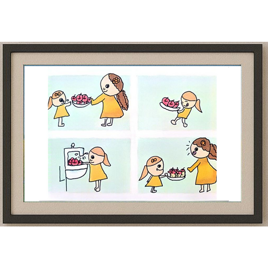 Hao Qing 29x21cm Orijinal Karikatür BOD01273