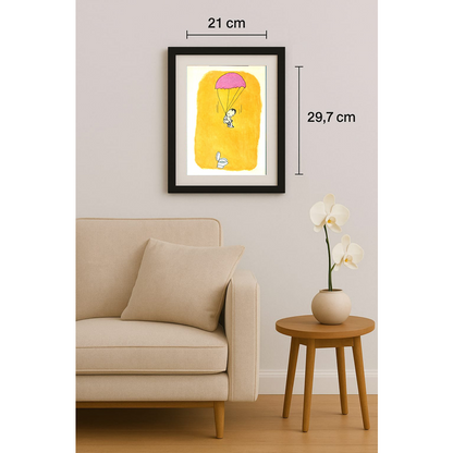 Jin Wen Wang 29x21cm Orijinal Karikatür BOD01280