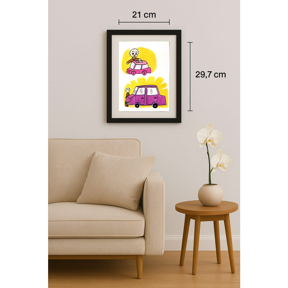 An Xin 29x21cm Orijinal Karikatür BOD01281