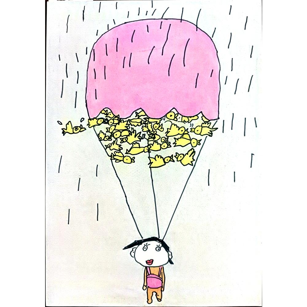 Jin Wen Wang 29x21cm Orijinal Karikatür BOD01284