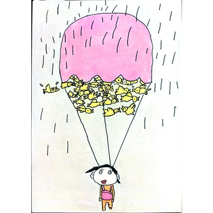 Jin Wen Wang 29x21cm Orijinal Karikatür BOD01284