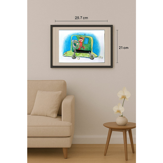 Zhang A He 29x21cm Orijinal Karikatür BOD01285