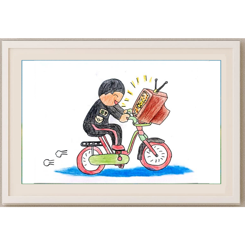Jiahao Liu 29x21cm Orijinal Karikatür BOD01289