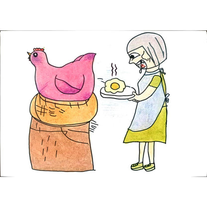 Li Han Meng 29x21cm Orijinal Karikatür BOD01293