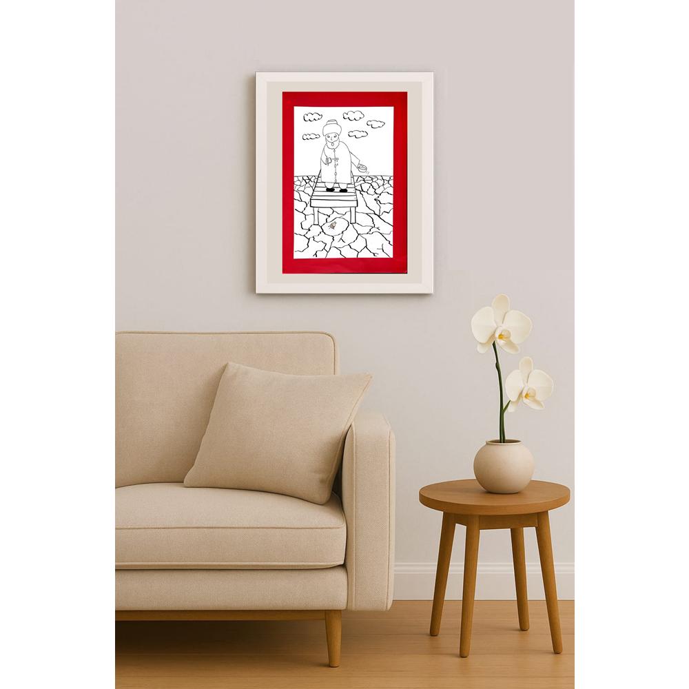Kutay Ekmen 29x21cm Orijinal Karikatür BOD01295