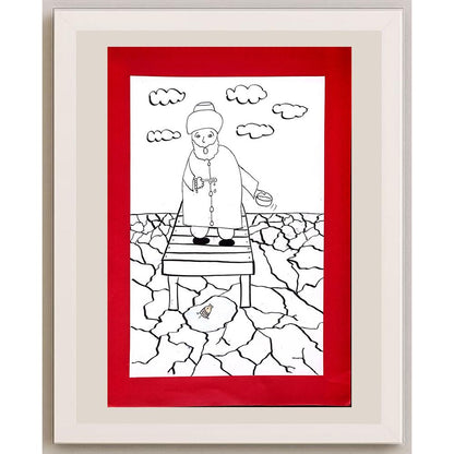 Kutay Ekmen 29x21cm Orijinal Karikatür BOD01295