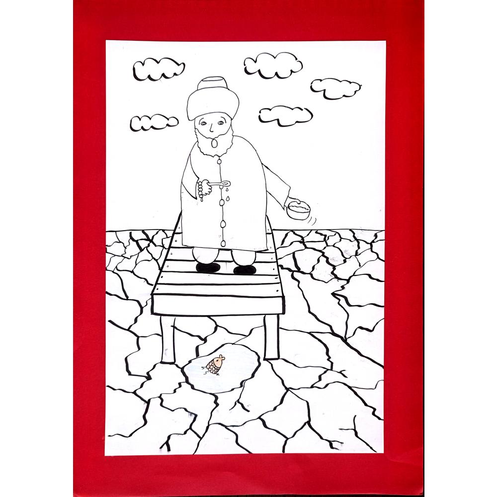 Kutay Ekmen 29x21cm Orijinal Karikatür BOD01295