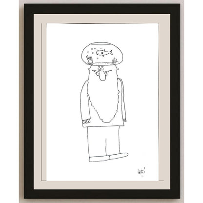 İzgi Özsubaşı 35x25cm Orijinal Karikatür BOD01297
