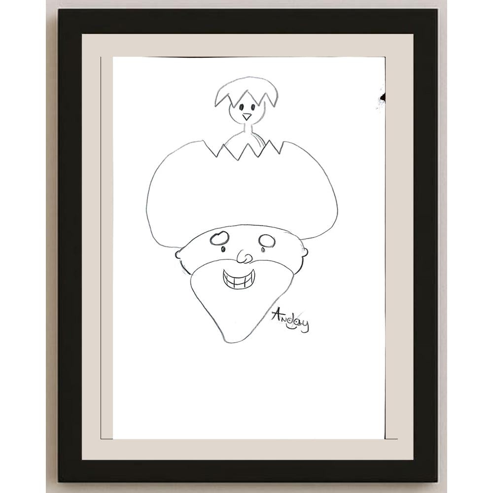 Anday Aykut 29x21cm Orijinal Karikatür BOD01298
