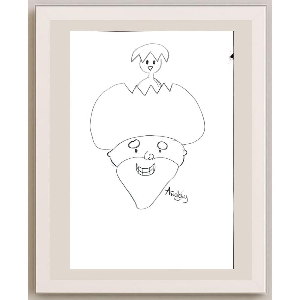Anday Aykut 29x21cm Orijinal Karikatür BOD01298