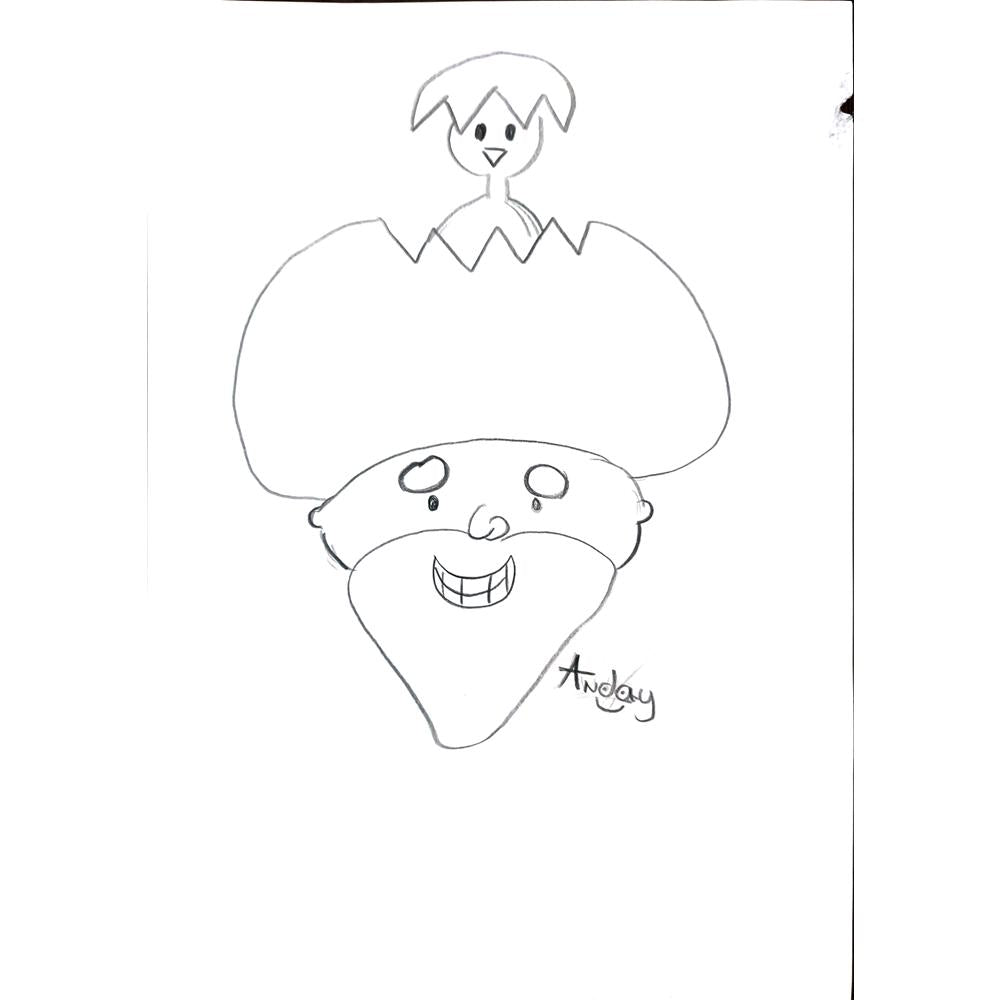 Anday Aykut 29x21cm Orijinal Karikatür BOD01298