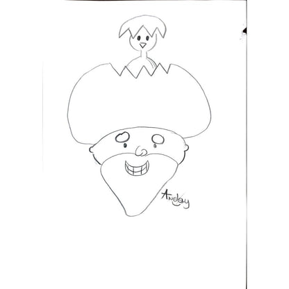 Anday Aykut 29x21cm Orijinal Karikatür BOD01298