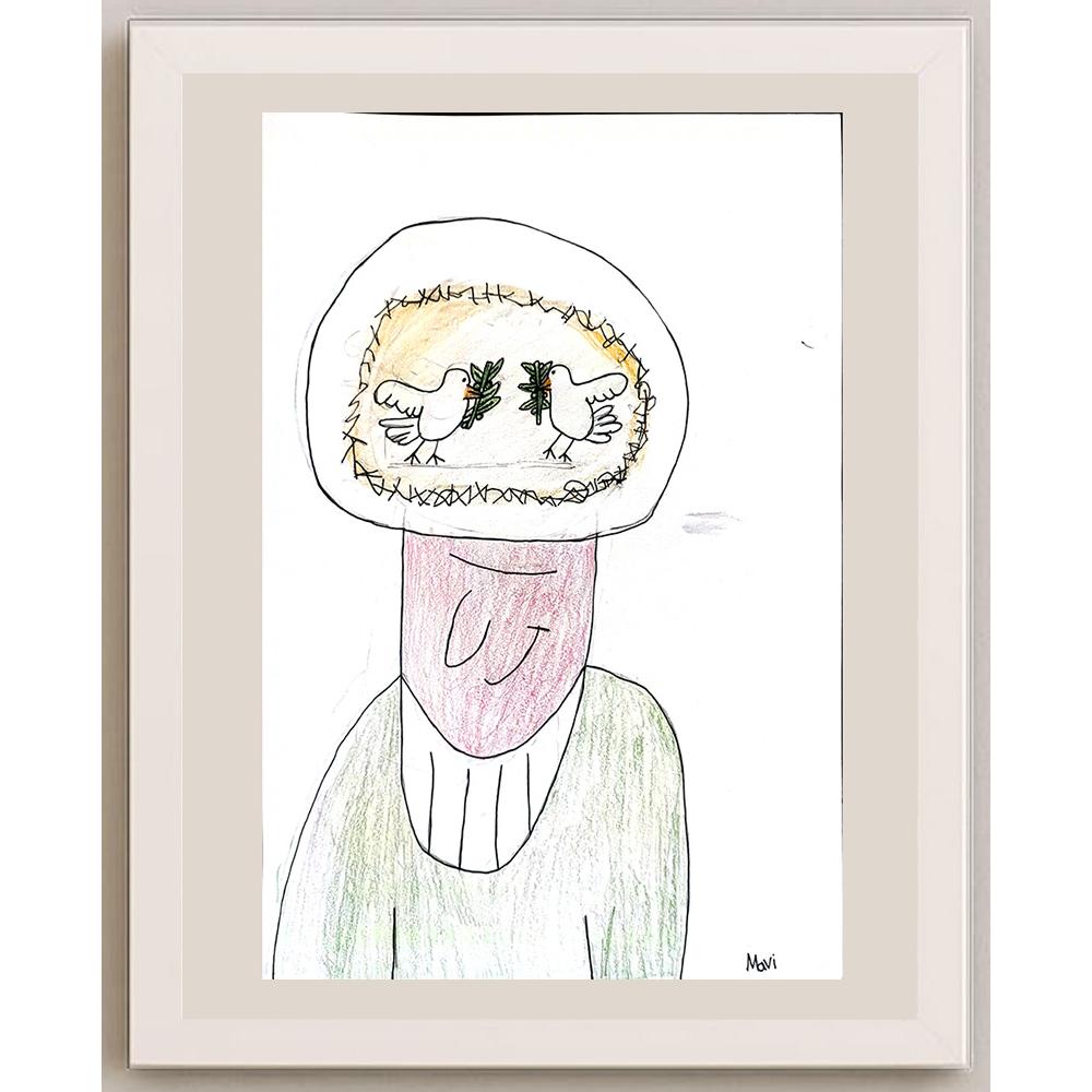 Deniz Koçak 35x25cm Orijinal Karikatür BOD01300