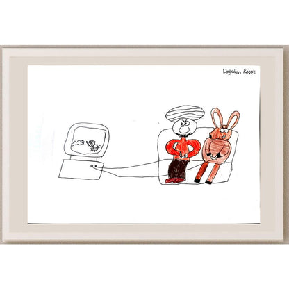 Doğukan Koçak 35x25cm Orijinal Karikatür BOD01301