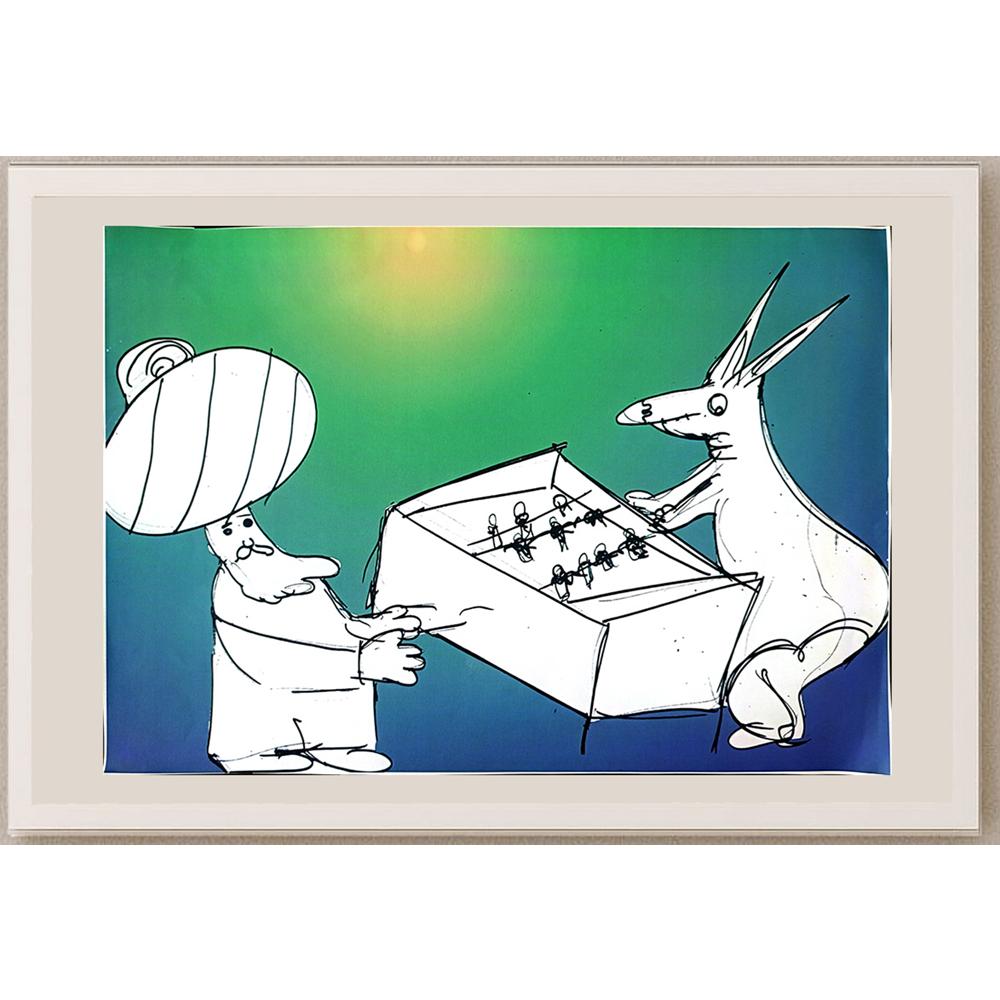 Ayşe Arkın 35x25cm Orijinal Karikatür BOD01303