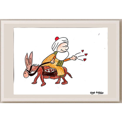 Ege Duran 35x25cm Orijinal Karikatür BOD01304