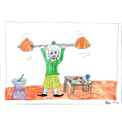 Ekin Sayar 29x21cm Orijinal Karikatür BOD01310