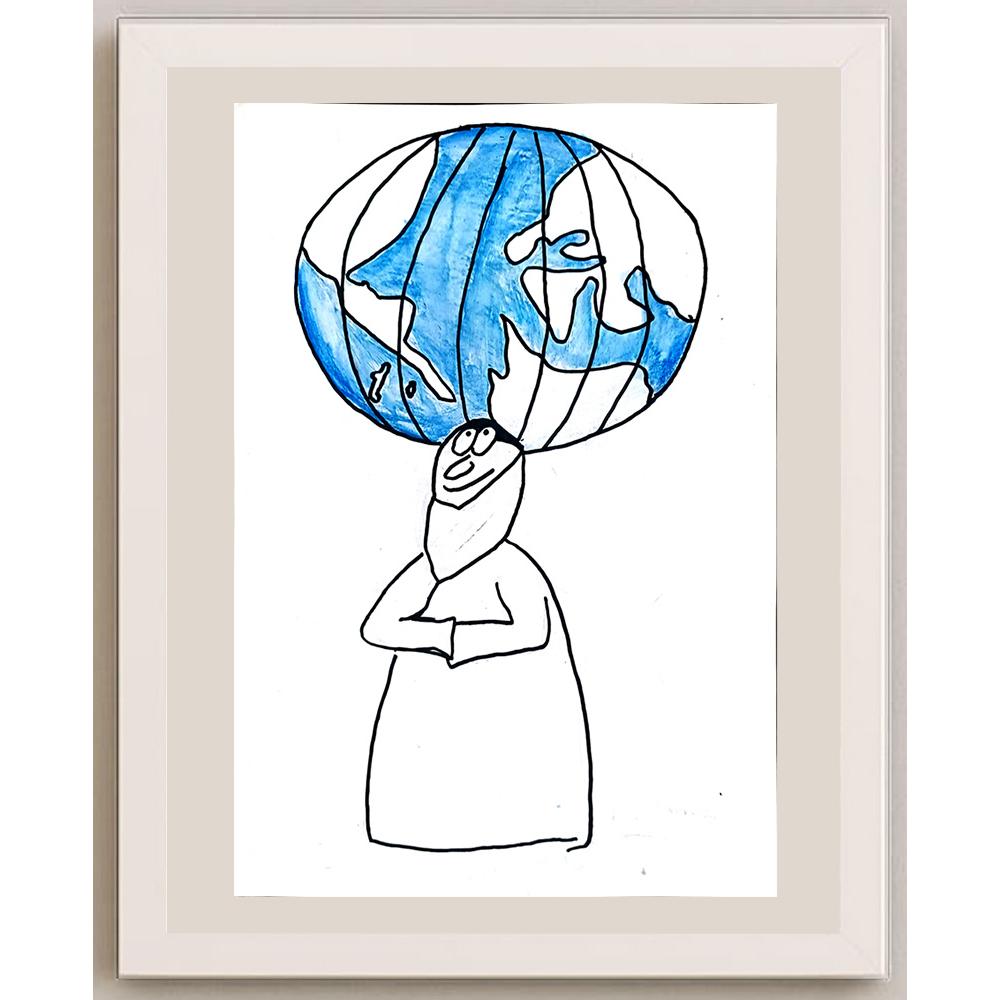 İpek Nisan Ergün 29x21cm Orijinal Karikatür BOD01311