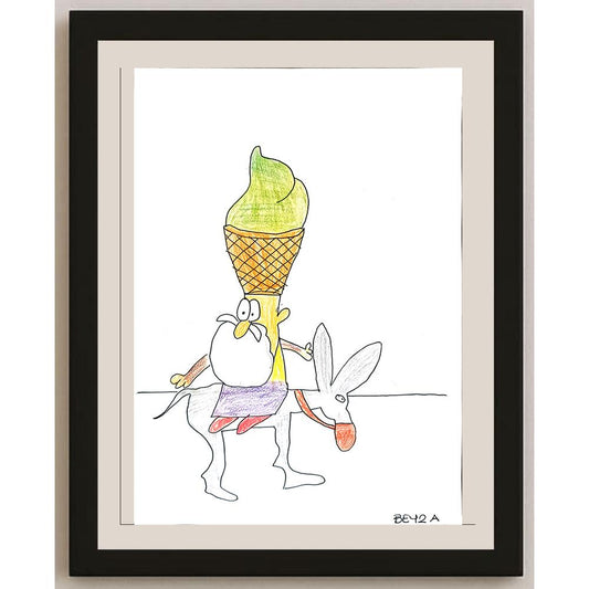 Beyza Özlüoğlu 29x21cm Orijinal Karikatür BOD01312