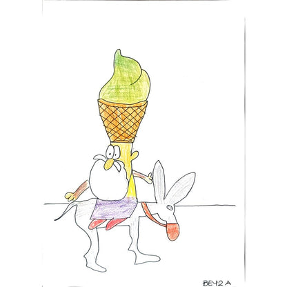 Beyza Özlüoğlu 29x21cm Orijinal Karikatür BOD01312