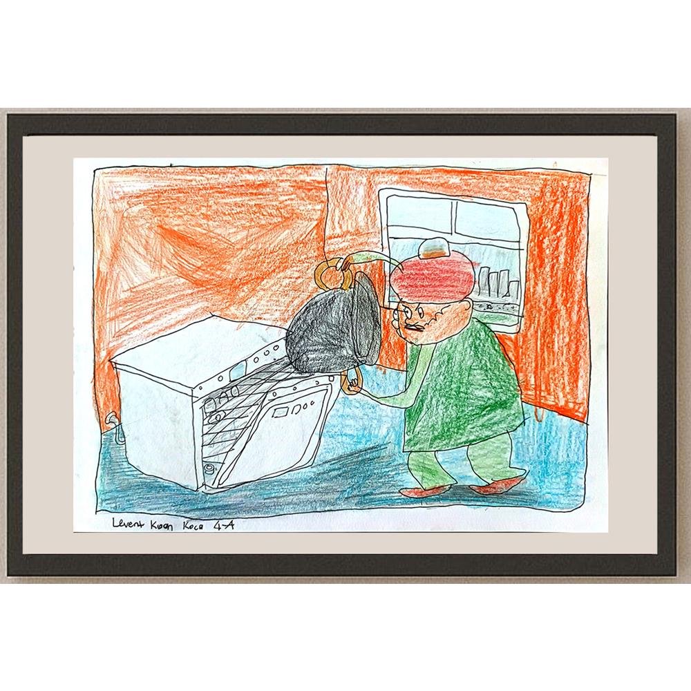 Levent Kaan Koca 29x21cm Orijinal Karikatür BOD01313