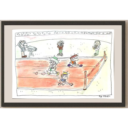 Ece Köseoğlu 29x21cm Orijinal Karikatür BOD01315