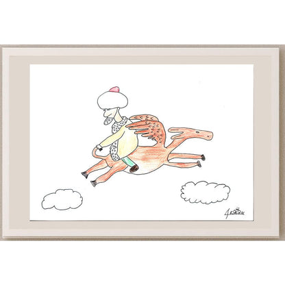 Kağan Akdoğan 29x21cm Orijinal Karikatür BOD01317