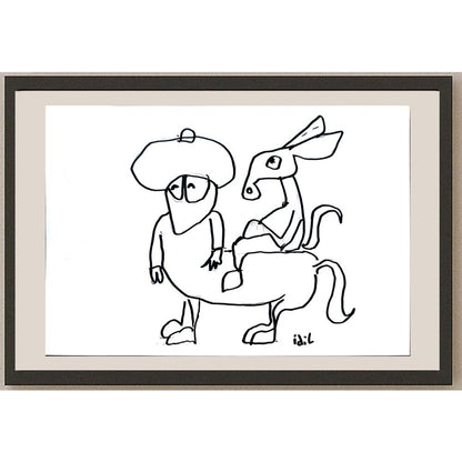 İdil Abanoz 21x15cm Orijinal Karikatür BOD01322