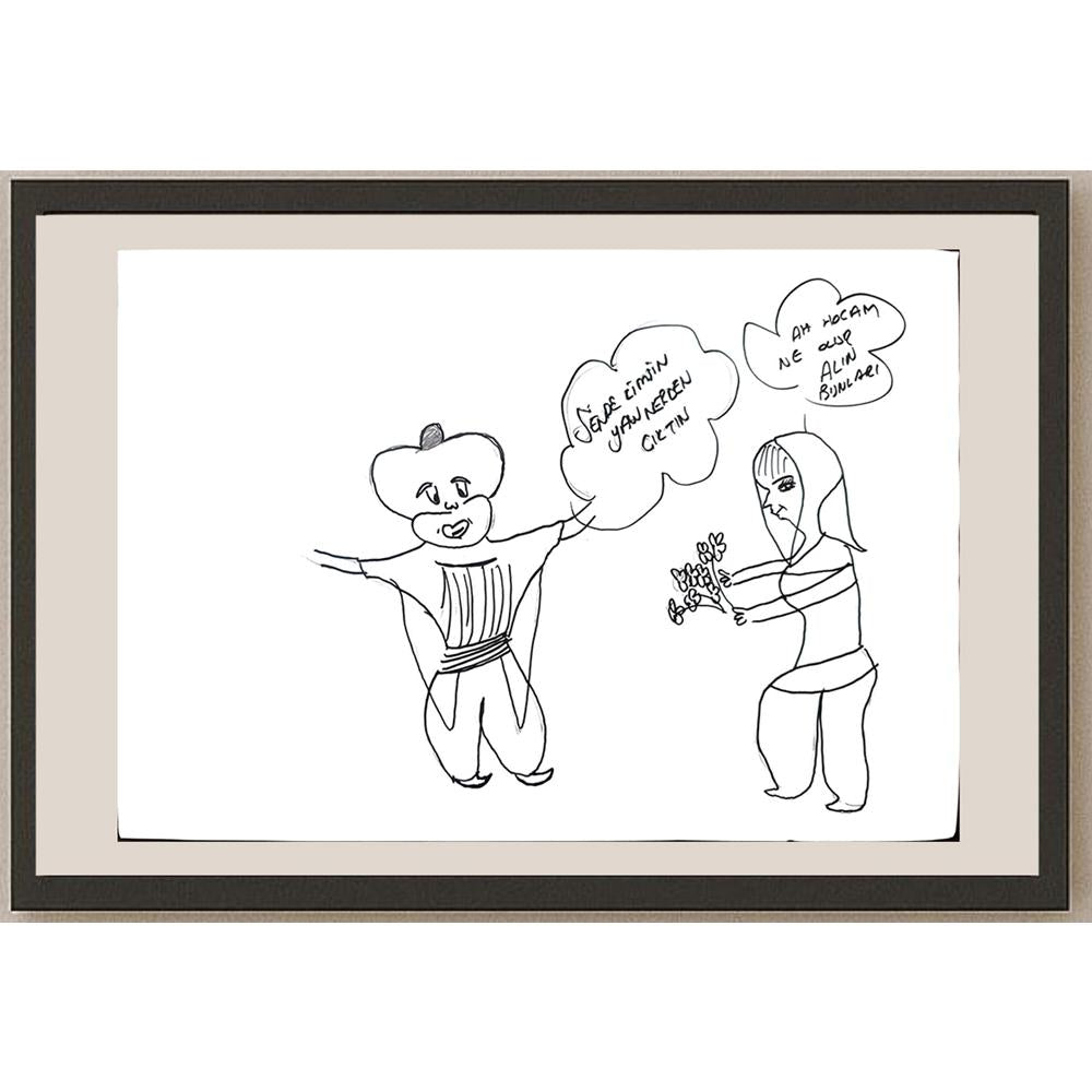 Büşra Aydoğdu 29x21cm Orijinal Karikatür BOD01323