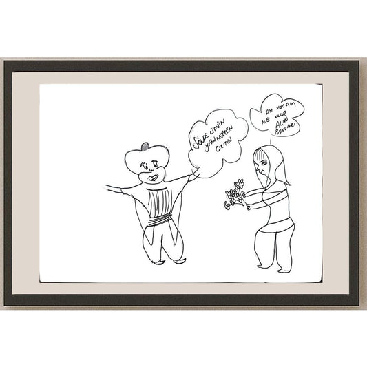 Büşra Aydoğdu 29x21cm Orijinal Karikatür BOD01323